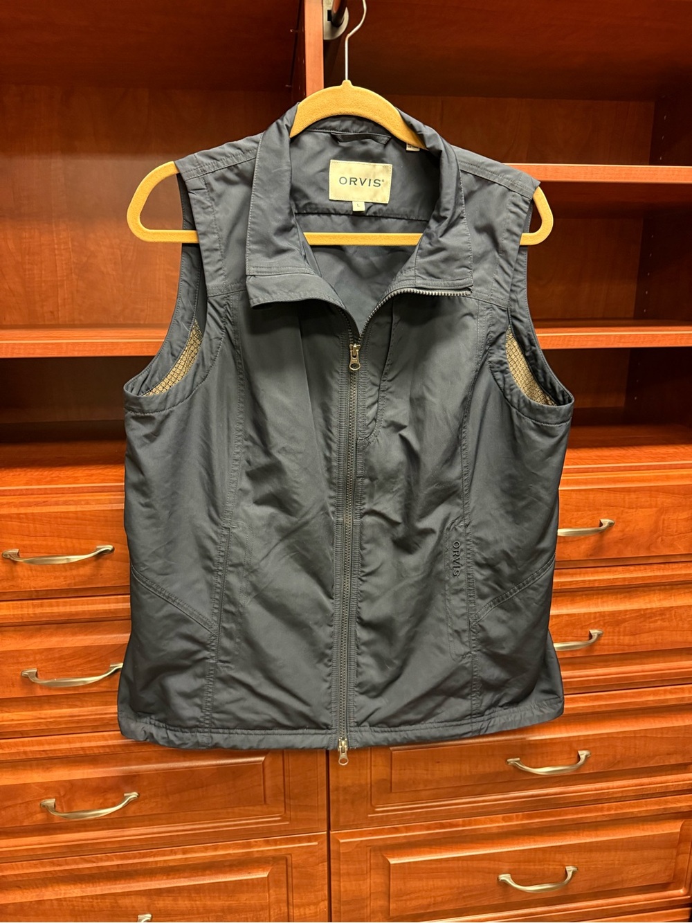 Orvis Navy Blue Lightweight Zip-Front Vest